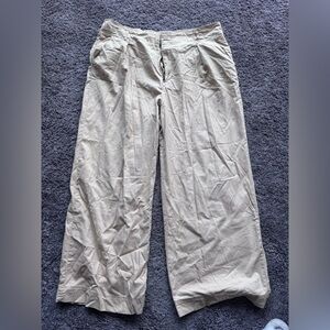Abercrombie & Fitch wide leg khaki pants